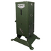 Angled studio view of the green American Feeder H125 Outdoor Feeder on a Vari-Tilt base with side access door