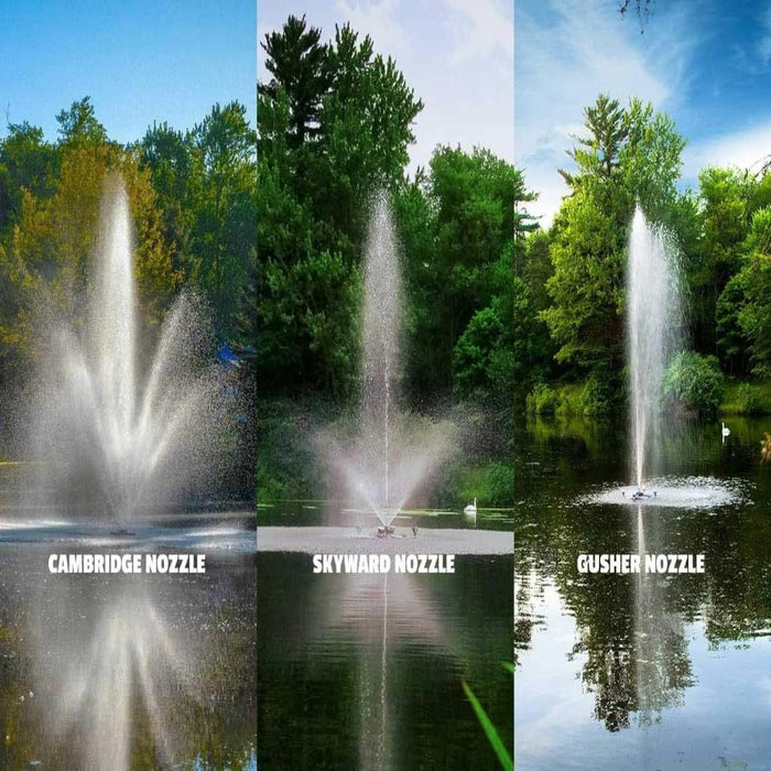 Scott_Aerator_Cambridge_Skyward_Gusher_spray_patterns_side_by_side