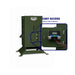 American Feeder R425 Fish Feeder showing open access door with deluxe programmable digital timer and 12 volt battery