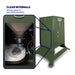 Cutaway view of the American Feeder S300 Fish Feeder internals showing the funnel, spinner plate, and easy-release cleaning access