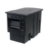 Angled front view of the black Easy Pro PSA11000 Pond Skimmer box with faux-slate lid, weir opening and stainless hardware on white