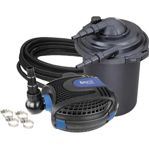 EasyPro ECK13U complete kit with pressurized UV filter, mag drive pump, tubing and clamps on white
