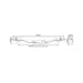 Dimension diagram of the Evolution Aqua 55 Watt Titanium UV Clarifier showing 990mm length, 130mm height and inlet to outlet spacing