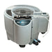 Angled front view of the Evolution Aqua Nexus EAZY 220 Titanium Pond Filter with grey body, UV housings and dual blue valves