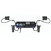 Front view of the Evolution Aqua 25 Watt UV Clarifier with white body, black end caps, and dual hosetail connections