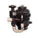 GCTek AlphaONE Pond Filter model 1.75 side view showing air blower canister, valve assembly and looping white union pipework
