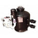 Angled view of the GCTek AlphaONE X2 Filter with white multiport valve, front canister and twin side valves on the tank