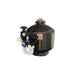 Large black GCTek AquaBead Pressurized Filter tank with domed lid, side multiport valve and looped white PVC plumbing