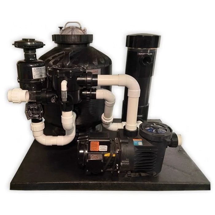 GCTek WattMizer PLUS Pond Filter System 4.25 with AquaBead tank, outlet basket and half HP pump