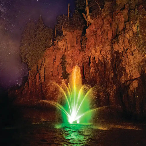 kasco_green_rgb_led_light_kit_on_water