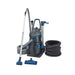 Oase PondoVac 5 Vacuum Cleaner shown with full kit of coiled hoses, telescopic poles and assorted nozzles on white