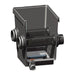 Cutaway render showing inlets outlets and sludge drain of the Oase ProfiClear Premium Moving Bed Module Biological Filter