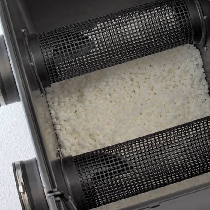 White Hel-X bio-media bed inside the Oase ProfiClear Premium Moving Bed Module Biological Filter chamber