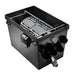 Angled view of the Oase ProfiClear Premium XL Gravity Drum Filter module with open drum and inlet ports