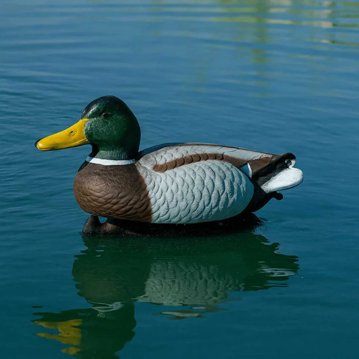 Single mallard duck decoy diffuser marker for the Outdoor Water Solutions Steel Windmill Aerator 4 Leg Tower