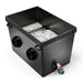 Black ProfiClear Premium XL Moving Bed Module Pond Filter tank with molded carry handles and dual threaded ports
