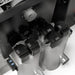 Back view of inlet connections, caps and stainless UVC housings on the Oase ProfiClear Premium XL-Pump Fed Drum Filter