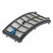 Curved 80 micron mesh sieve panel with blue release lever from the Oase ProfiClear Premium Compact M