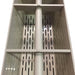 Interior slotted drainage floor and central pipe inside the Sea Side Aquatics Bakki Shower 60 Inch with Waterfall tray