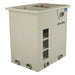 Full angled view of the Sea Side Aquatics C22-TF Drum Filter housing showing inlet and outlet ports and the three media tray windows