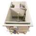 Overhead interior of the Sea Side Aquatics CL65 Wifi Combi RDF Filter showing drum, media chamber and mounted air pump