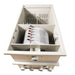 Interior top view of the Sea Side Aquatics CL65 Wifi Combi RDF Filter showing the stainless steel drum in its chamber