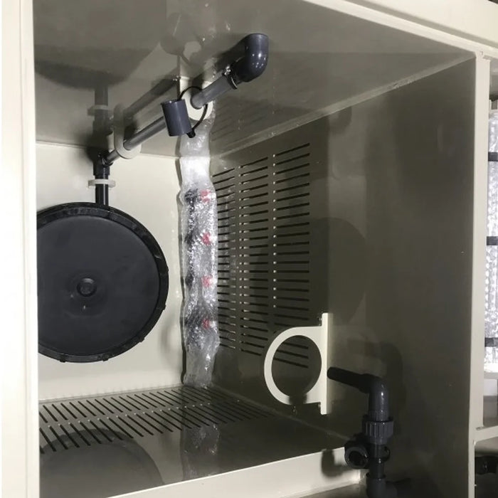 Interior air disc and sieve panel inside the Sea Side Aquatics Entry C25 Combi Filter bio chamber