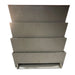 Grey four-tier Sea Side Aquatics Medium 38 Inch Waterfall Bakki Shower with stacked trays and bottom waterfall trough