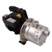 External stainless steel cleaning pump included with the Sea Side Aquatics PP-35 WIFI Rotary Drum Filter shown with carry handle
