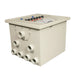 Front angle of the Sea Side Aquatics PP65-WIFI RDF Filter beige housing with six 110 mm ports and top-mounted spray bar